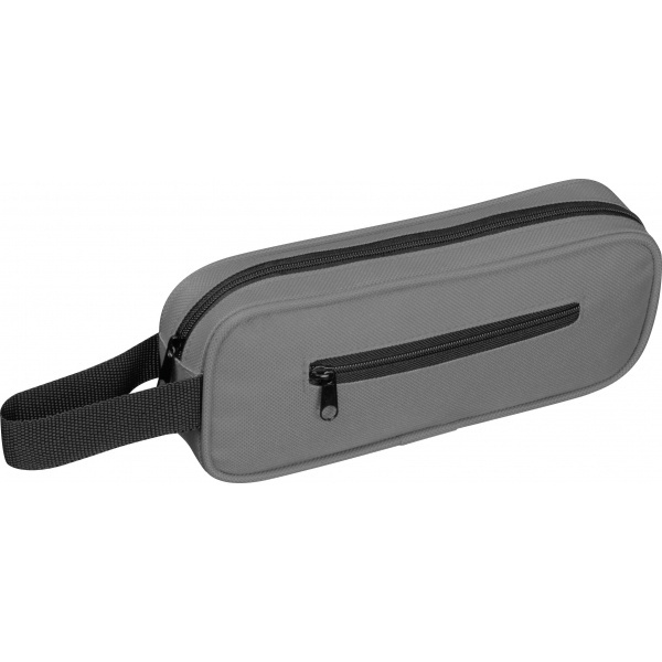 Logo trade promotional products image of: Toiletry bag RPET NEUCHATEL