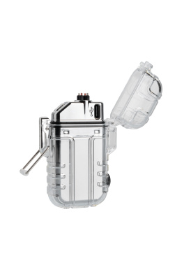 Logotrade promotional giveaway picture of: Electrical lighter CALBUCO Schwarzwolf