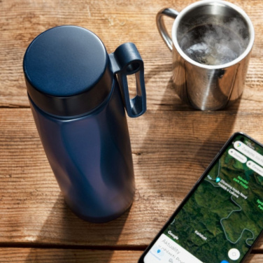 Logo trade promotional giveaway photo of: Thermo bottle NIKKO 500 ml Schwarzwolf