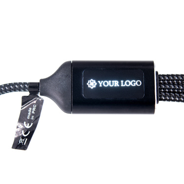 Logo trade promotional product photo of: 3 in 1 cable with elighted logo Pierre Cardin