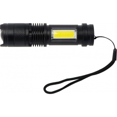 Logo trade promotional products picture of: Rechargeable flashlight AARHUS