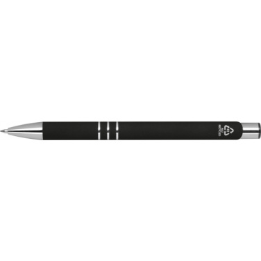 Logo trade promotional products image of: Semi gel pen soft touch DUNMORE