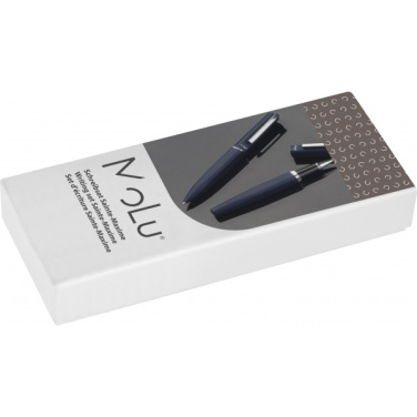 Logo trade promotional merchandise photo of: Writing set soft touch SAINTE MAXIME MoLu