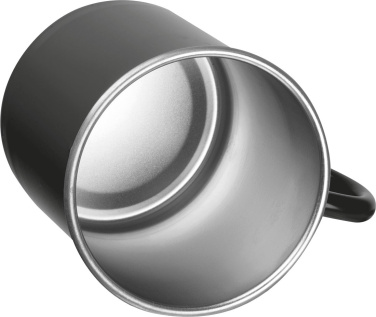 Logo trade promotional giveaways image of: Steel cup Trezzo