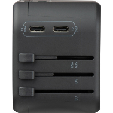 Logo trade promotional giveaways picture of: Travel Adapter Maracena