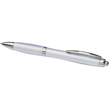 Logotrade promotional products photo of: Curvy ballpoint pen with frosted barrel and grip