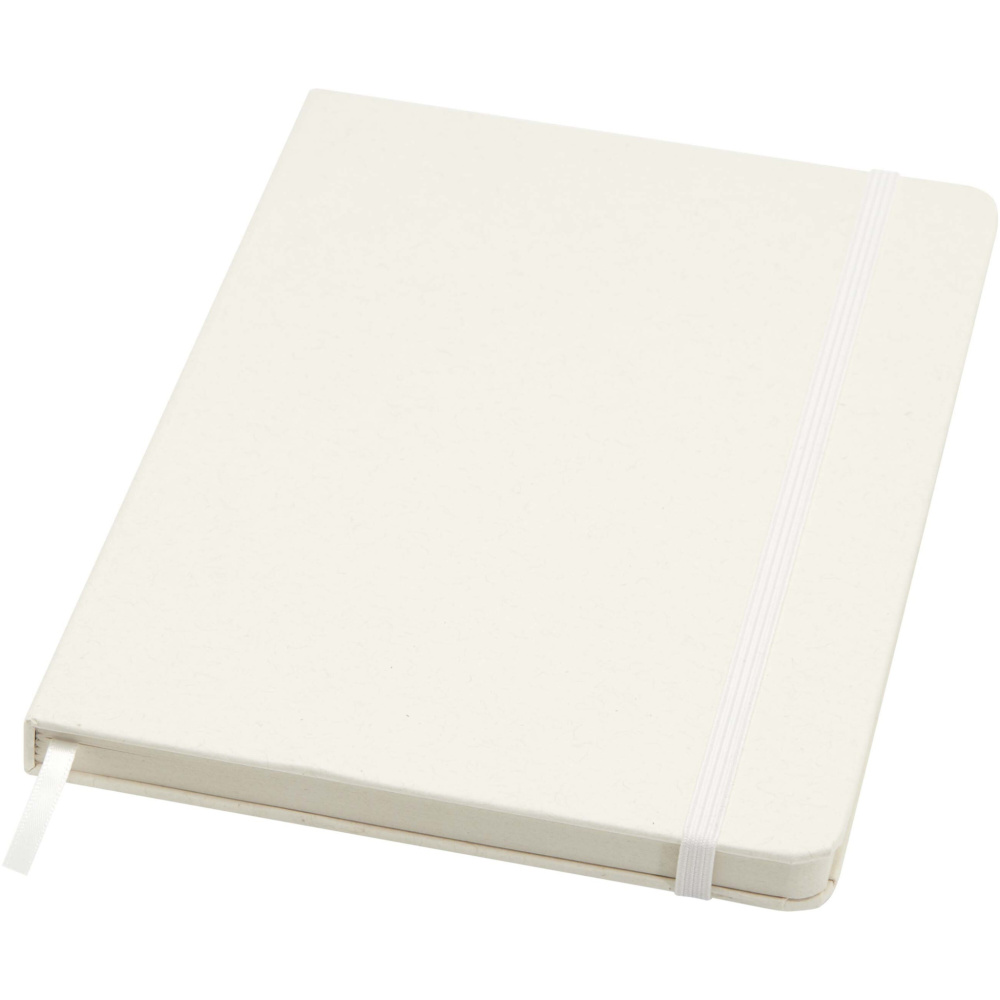 Logo trade promotional items image of: Bass A5 recycled hard cover notebook with lined pages