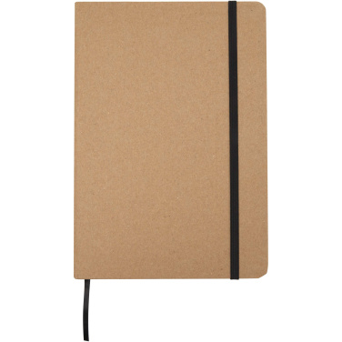 Logo trade corporate gift photo of: Holm A5 stone paper hard cover notebook with lined pages
