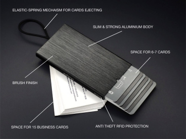 Logo trade business gifts image of: RFID credit and business card holder 126615500