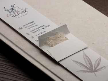 Logotrade promotional merchandise image of: Recycled Hemp Notebook 209734300