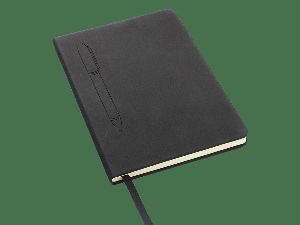 Logotrade advertising product picture of: Magnetic notebook with a pen 124715100