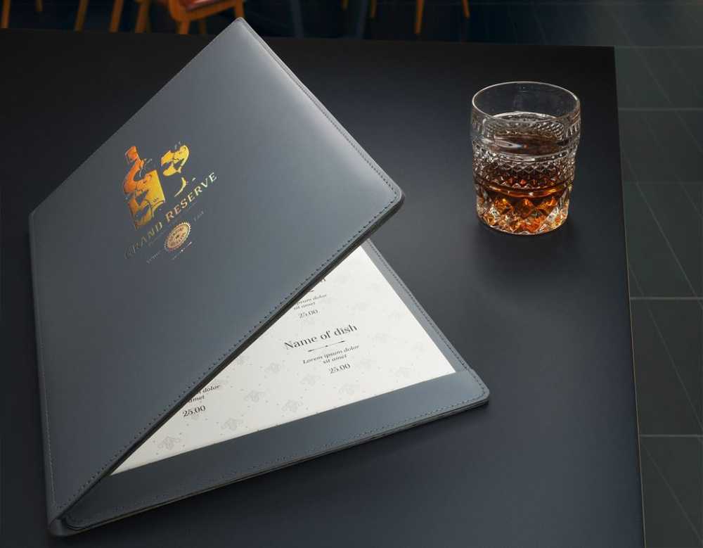 Logo trade promotional merchandise image of: Menu cover Fine Dining 1059094