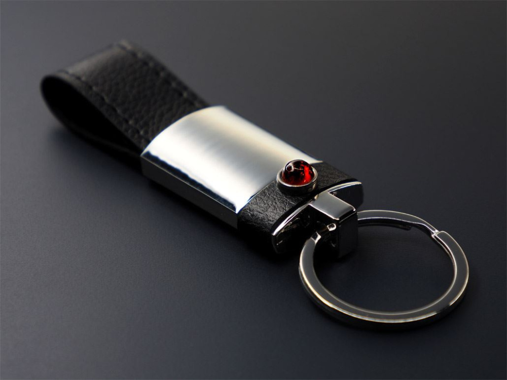 Logo trade advertising products picture of: Amber Keyring  1291095