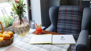 Logo trade business gift photo of: Menu cover 1085119