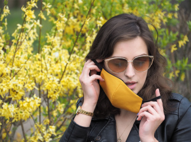 Logotrade promotional merchandise photo of: VENUS PRO cotton face mask with a pocket an HEPA filter 1378165