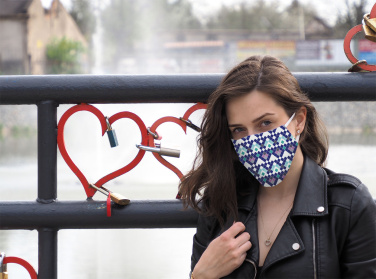 Logo trade promotional products picture of: VENUS PRO cotton face mask with a pocket an HEPA filter 1378165