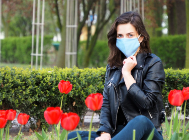 Logo trade promotional gifts image of: VENUS PRO cotton face mask with a pocket an HEPA filter 1378165