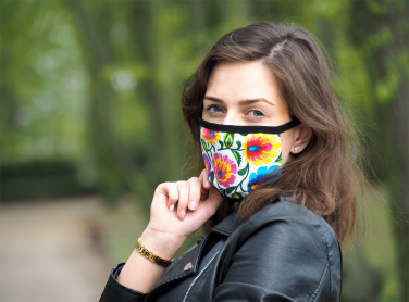 Logotrade promotional merchandise picture of: MARS PRO cotton mask (size M) with pocket and HEPA filter 1380165