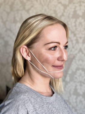 Logo trade promotional merchandise photo of: ATENA clear face shield-mask for mouth and nose 1461162