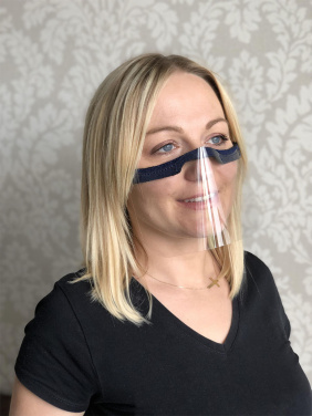 Logo trade corporate gifts picture of: KALIPSO clear face shield-mask for mouth and nose 1447162
