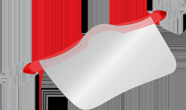 Logo trade promotional items image of: KALIPSO clear face shield-mask for mouth and nose 1447162