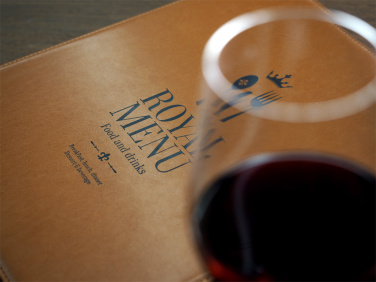 Logo trade corporate gifts image of: Menu cover 1054119