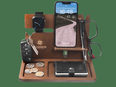 Logo trade corporate gifts image of: Wooden organiser 2016121