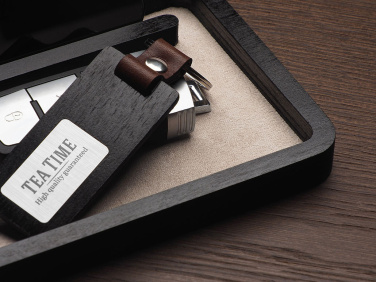 Logo trade promotional merchandise image of: Wooden desk organiser 1818121