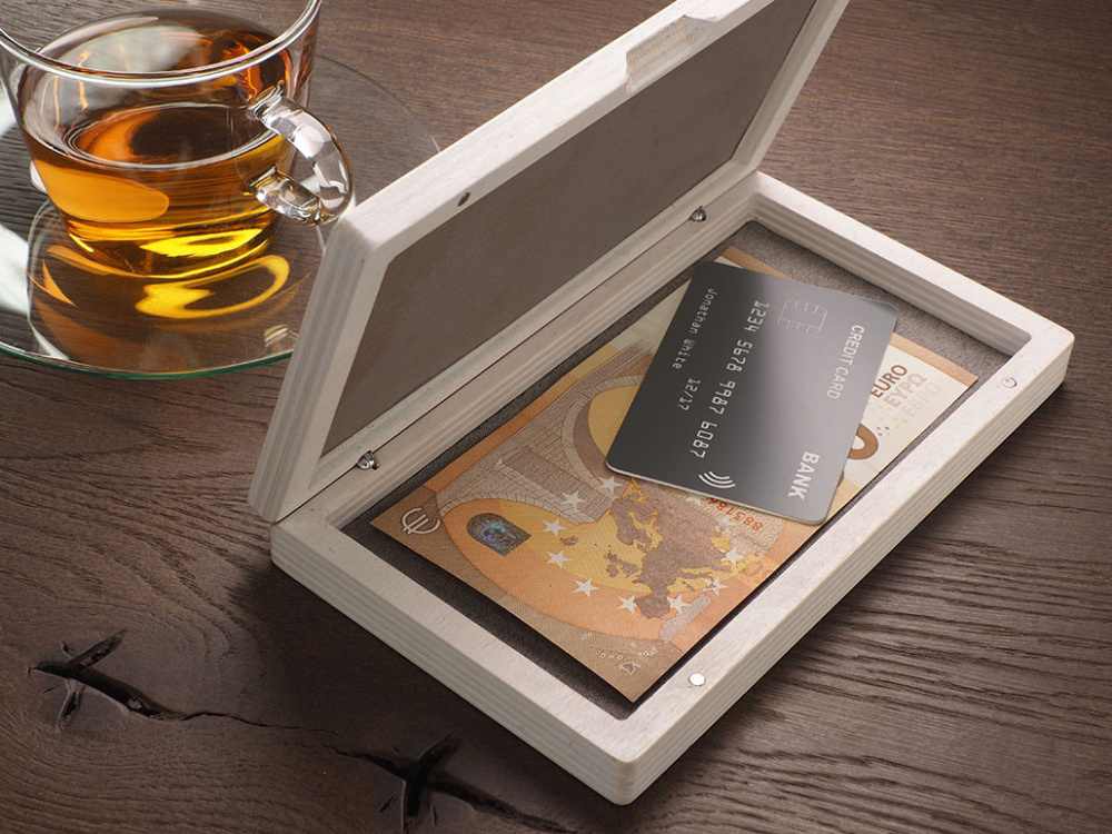 Logotrade promotional merchandise photo of: Wooden bill box 1816121