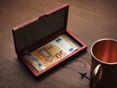 Logo trade promotional giveaway photo of: Wooden bill box 1816121