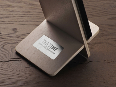 Logo trade promotional item photo of: Wooden telephone stand 1834121