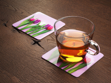 Logo trade business gift photo of: Printed paper coaster 1839117