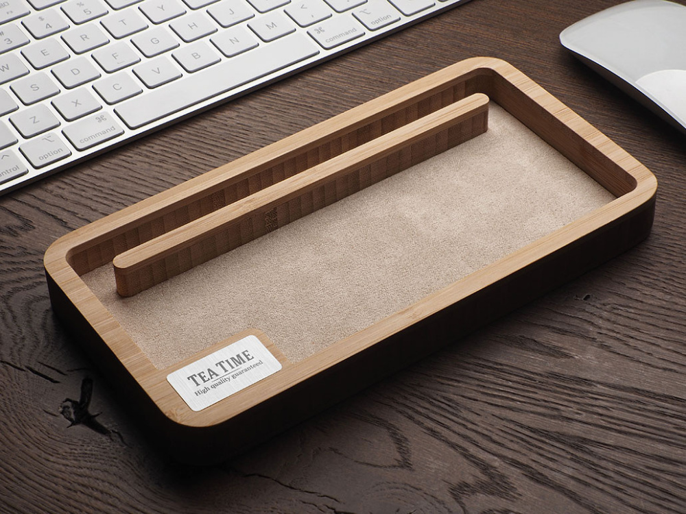 Logo trade promotional merchandise picture of: Wooden desk organiser 1818292