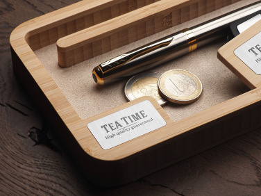 Logo trade business gift photo of: Wooden desk organiser 1818292