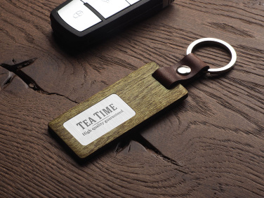 Logotrade business gift image of: Wooden keyring 1853121