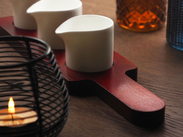 Logo trade advertising products image of: Wooden 3 Shot Serving Board 1863121