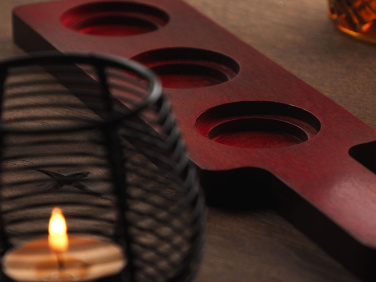 Logo trade promotional products picture of: Wooden 3 Shot Serving Board 1863121