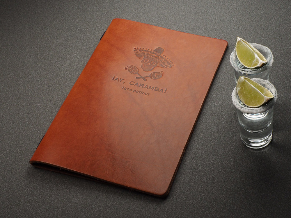 Logo trade business gifts image of: Menu cover Ambiente 1181141