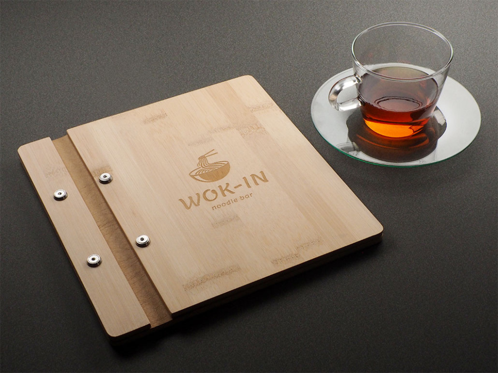 Logo trade corporate gifts image of: Menu cover 1905292