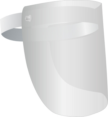 Logo trade promotional item photo of: TEMIDA tilting face shield 1424162