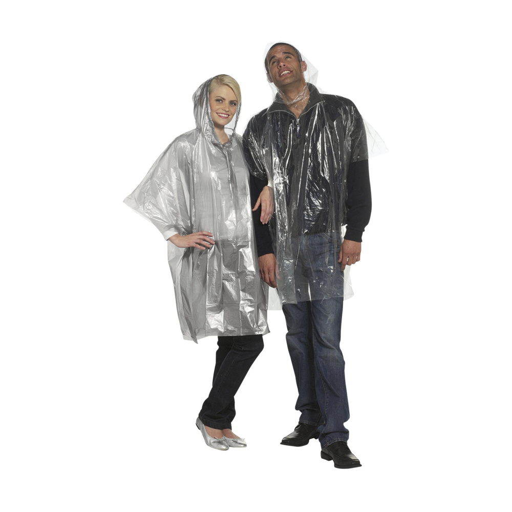 Logo trade corporate gifts picture of: Clear poncho/raincoat