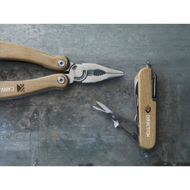 Logo trade promotional merchandise picture of: Beechwood Pocket knife