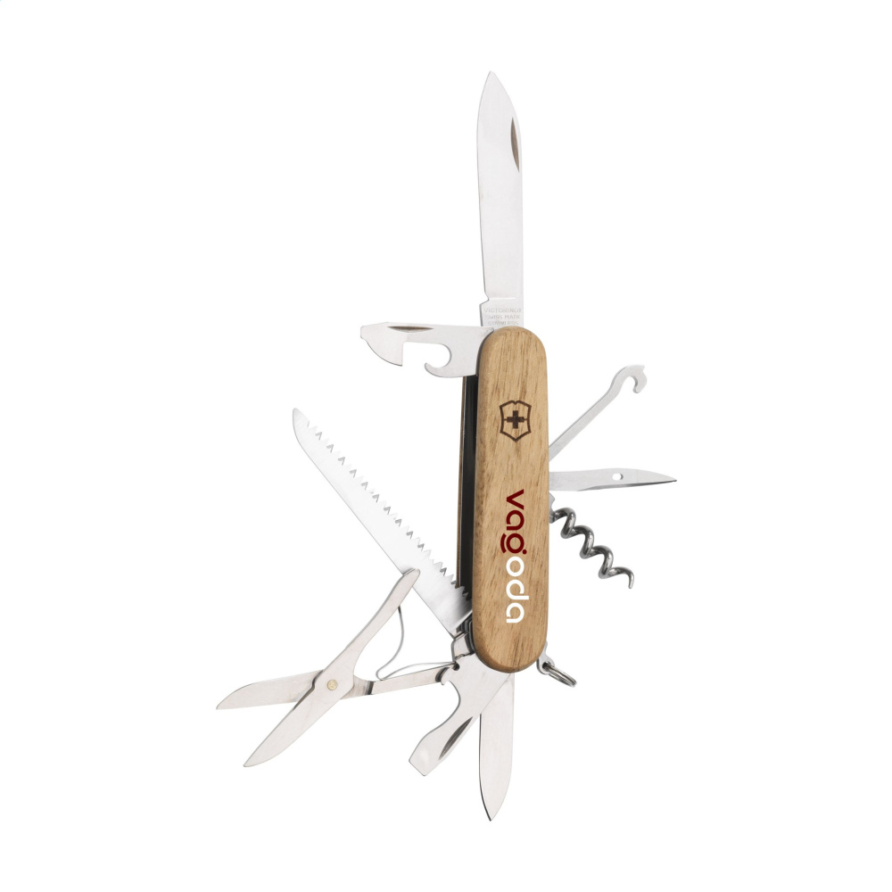 Logo trade advertising products image of: Victorinox Huntsman Wood pocket knife