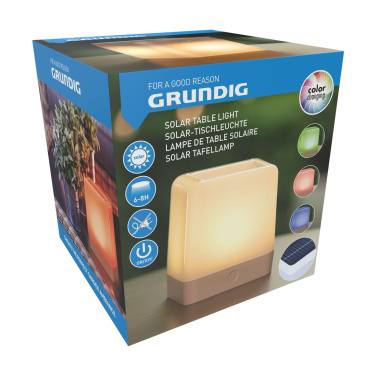 Logo trade business gifts image of: Grundig Lumo Solar Table Lamp
