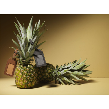 Logo trade promotional merchandise picture of: Vegan Pineapple Leather Luggage Tag
