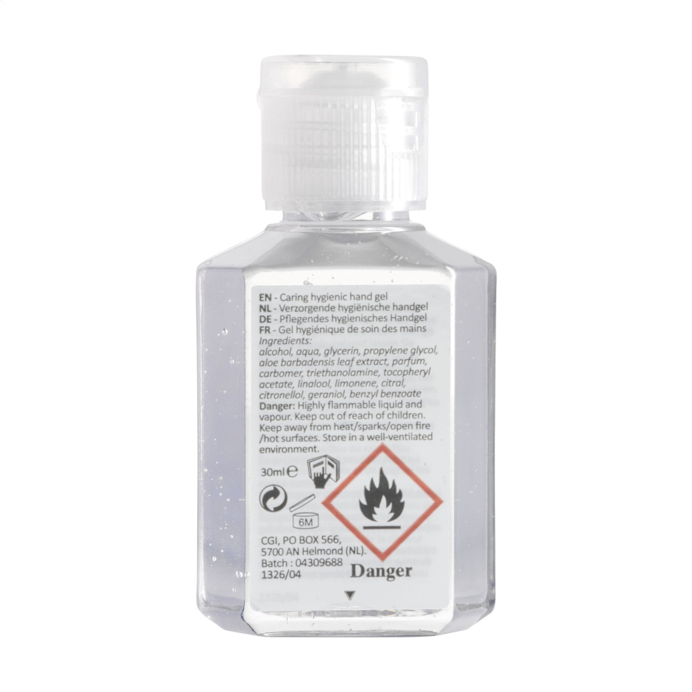 Logotrade promotional gift image of: Caring Hygienic Hand Gel 30 ml