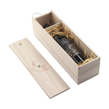 Logo trade promotional giveaways image of: WineWood wine box