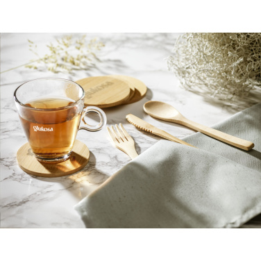 Logo trade advertising products image of: Bambu Cutlery Set