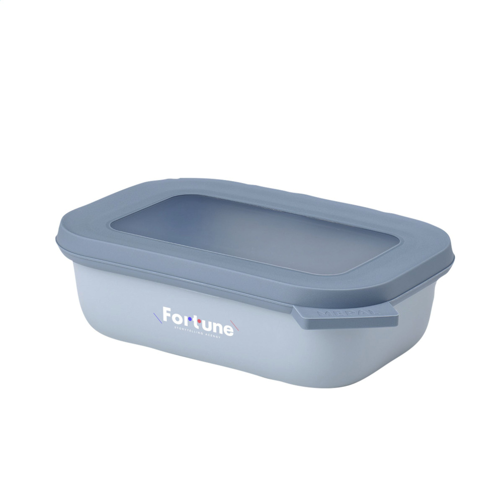 Logo trade promotional giveaways image of: Mepal Cirqula multi use rectangular bowl 500ml lunchbox