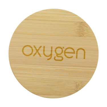 Logo trade promotional merchandise photo of: Bamboo Coaster Set